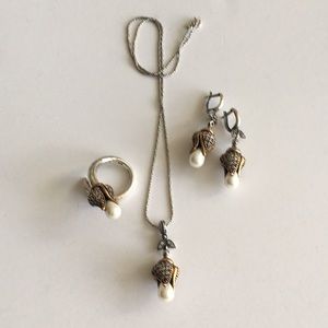 Authentic design Sterling silver  jewelry set